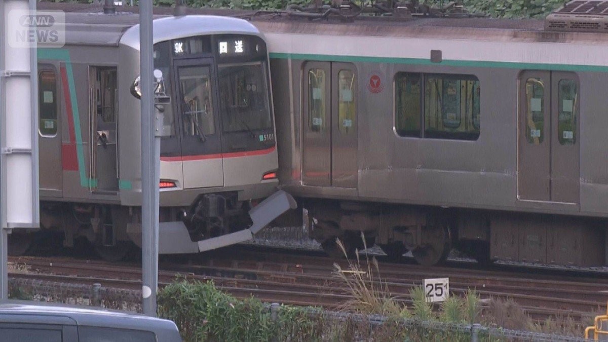 5駅歩く人も…通勤・通学を直撃　田園都市線で衝突事故　運転再開めど立たず