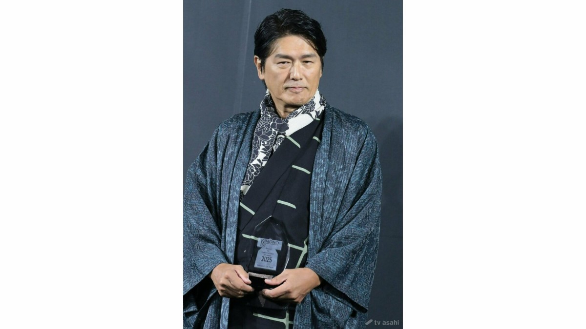 高橋克典、着物姿をアピール「全国の50代、60代の男性諸君全員に見ていただきたい」