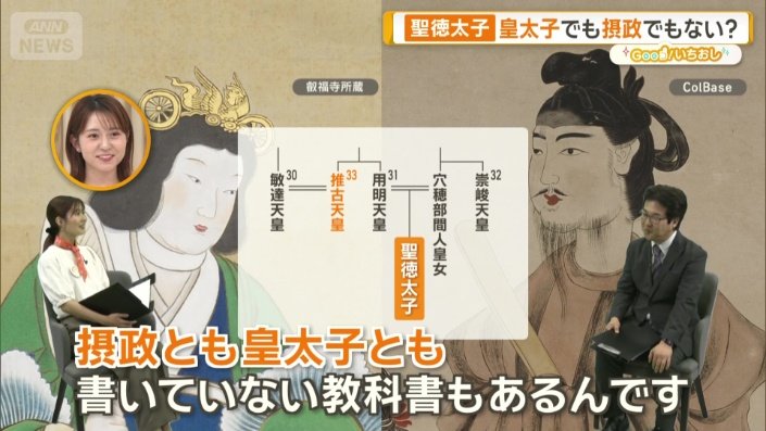 「天皇の甥(おい)」と記載