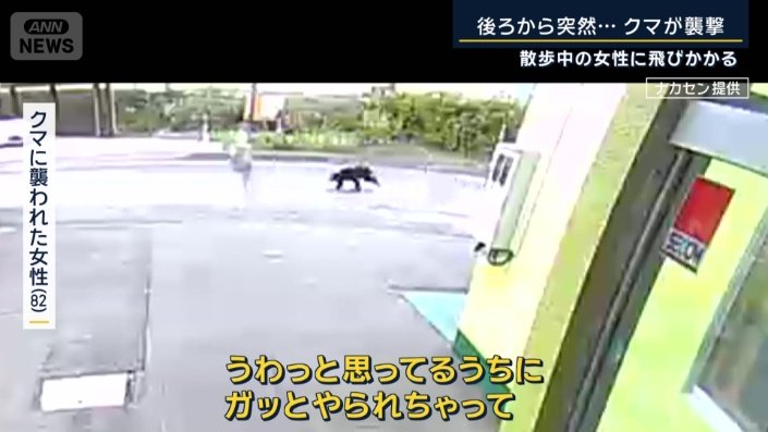 クマに襲われた女性