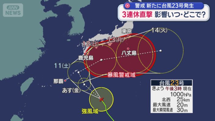 台風23号