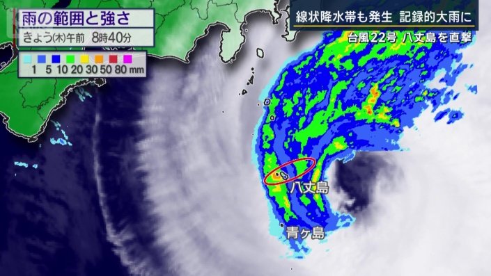 雨の範囲と強さ