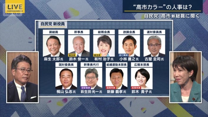 自民党　高市早苗総裁