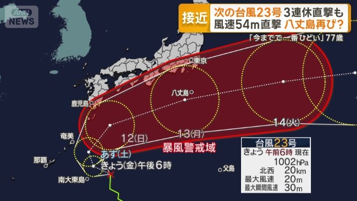 台風23号も発生
