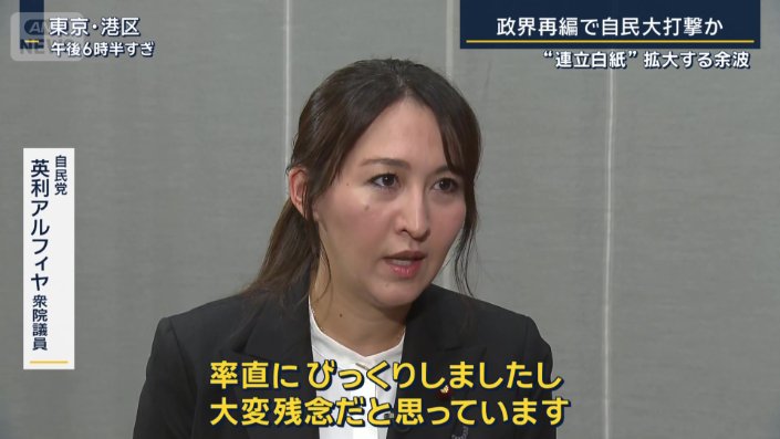 自民党　英利アルフィヤ衆院議員