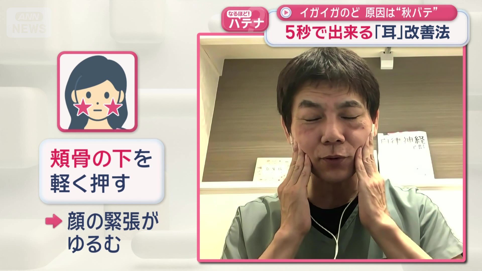「顔」を使ったストレッチ