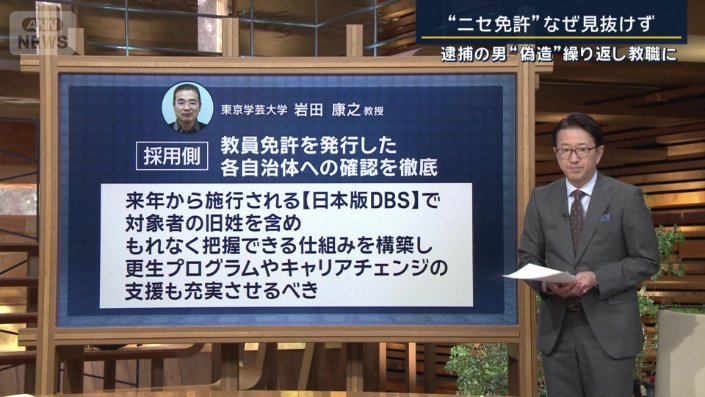 東京学芸大学の岩田康之教授
