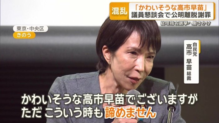 「総理にはなれないかもしれない女と言われている」