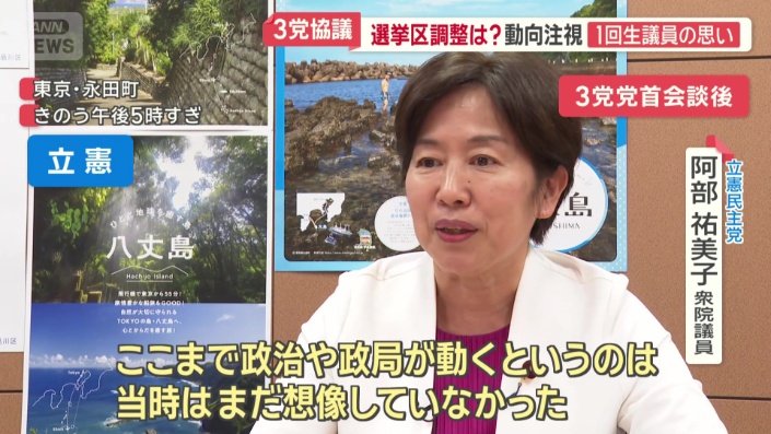 去年行われた衆院選で東京3区から出馬、比例で復活当選した