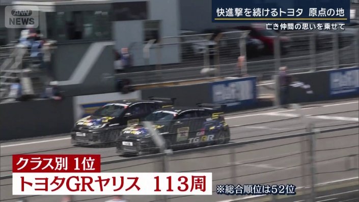 トヨタは見事完走　クラス別では優勝