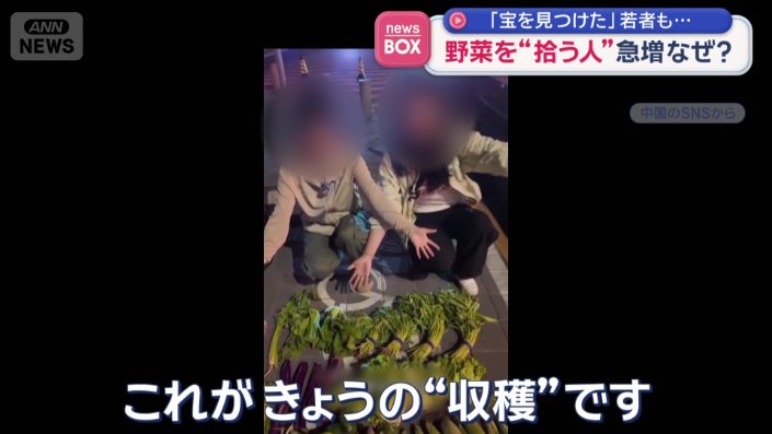 「きょうの“収穫”です」