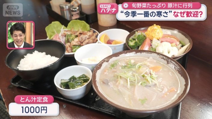 とん汁定食　1000円