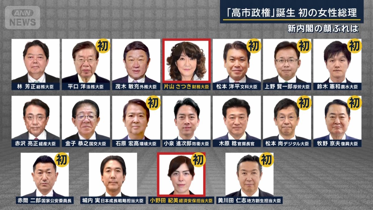 新しい閣僚