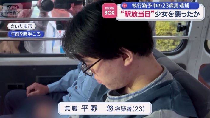 釈放当日にわいせつ目的の事件