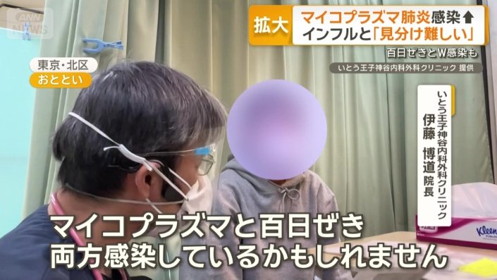 「マイコプラズマと百日ぜき両方感染しているかも」