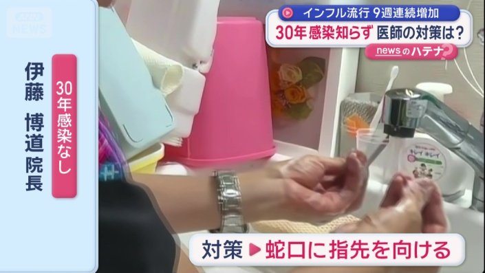 蛇口に指先を向ける