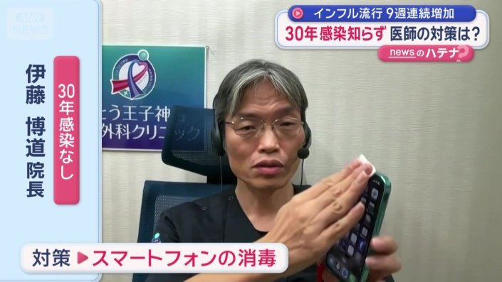 スマートフォンの消毒