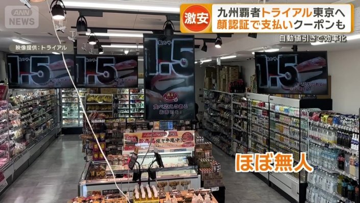 トライアルGO店内はほぼ無人
