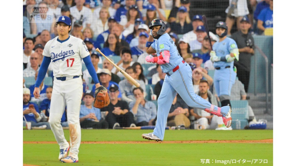 シーズン第7号ホームランを放ったゲレーロJr.選手