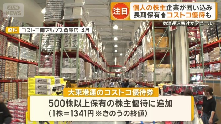 大東港運のコストコ優待券