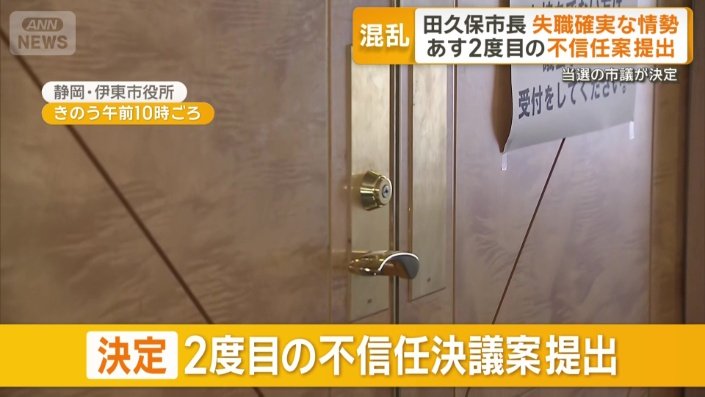 2度目の不信任決議案を提出することが決定
