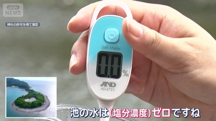 塩分濃度を調べると…