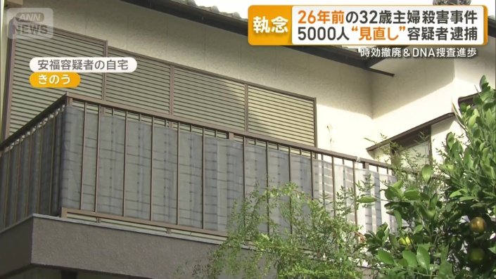 安福容疑者の自宅