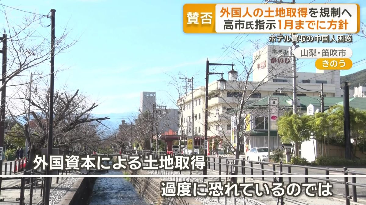 外国資本による土地取得を過度に恐れている?