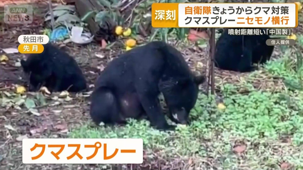 遭遇した際に身を守るための「クマスプレー」