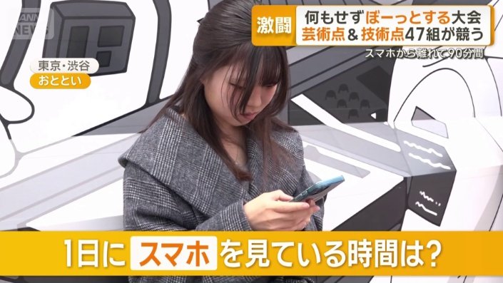 一日にスマホを見ている時間は?