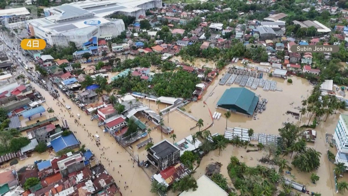 台風26号列島接近も 25号上陸のフィリピンは死者140人、行方不明120人以上