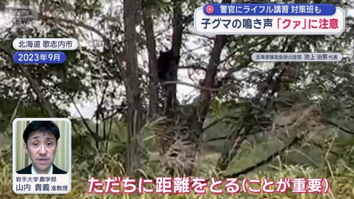 大声を出さず近づかないこと