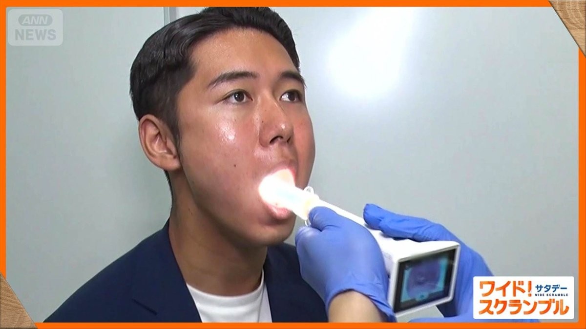 インフルエンザ患者数が急増　鼻に入れない…最新AI検査　数十秒で判明