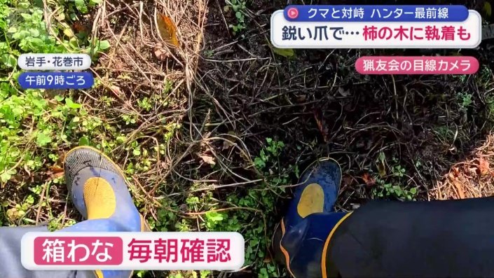 体にカメラをつけ活動を記録