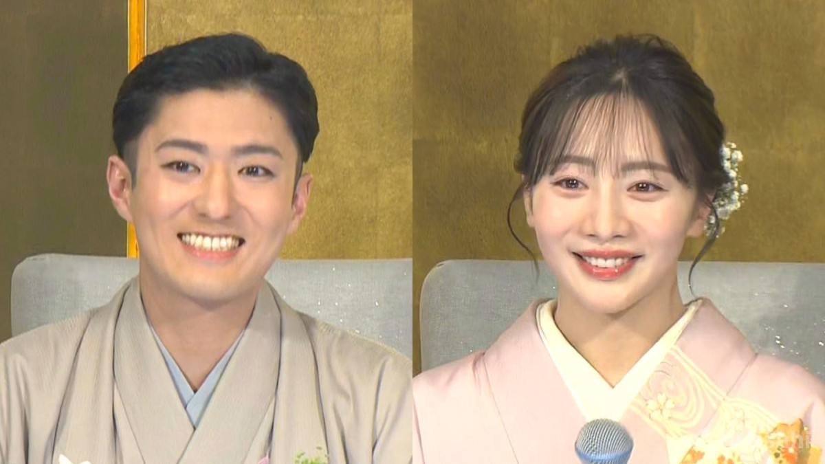 中村橋之助「愛未を大事にすてきな家庭を築いてまいりたい」、能條愛未「一生懸命私のことを思って選んでくれたのかな」