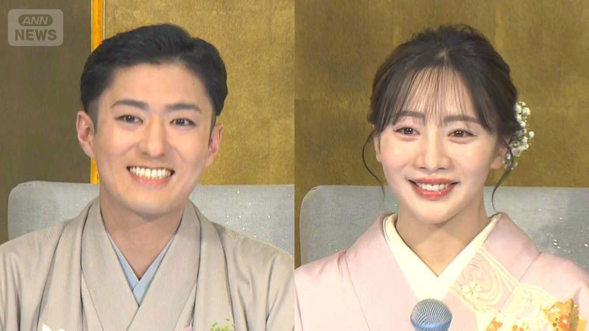 中村橋之助が能條愛未と婚約会見…重なる両親の姿「眠れませんでした」と震える手を