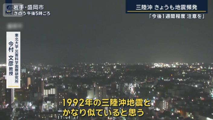 東北大学　災害科学国際研究所　今村文彦教授