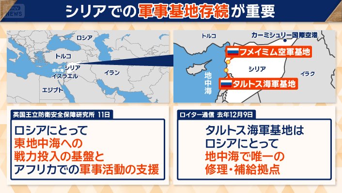 シリアでの軍事基地存続が重要