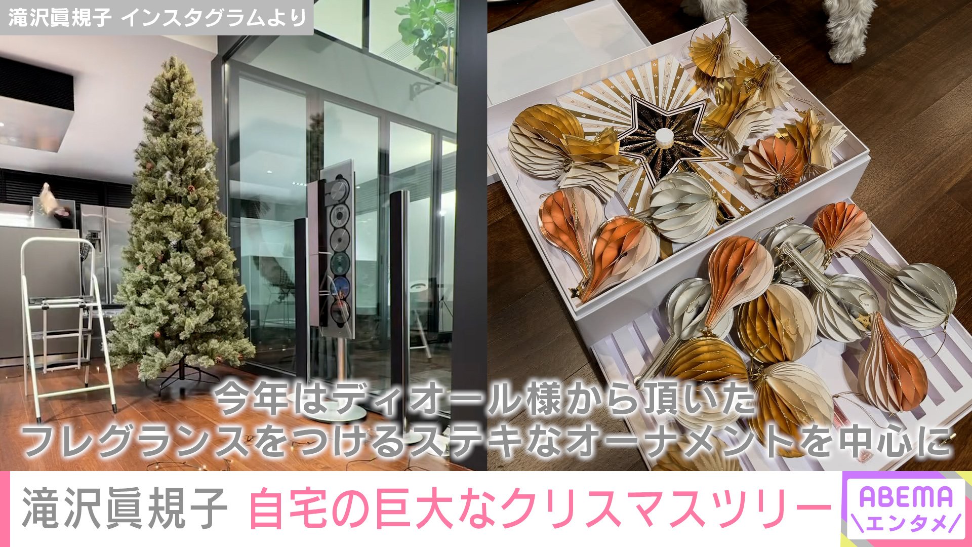 滝沢眞規子の自宅リビング