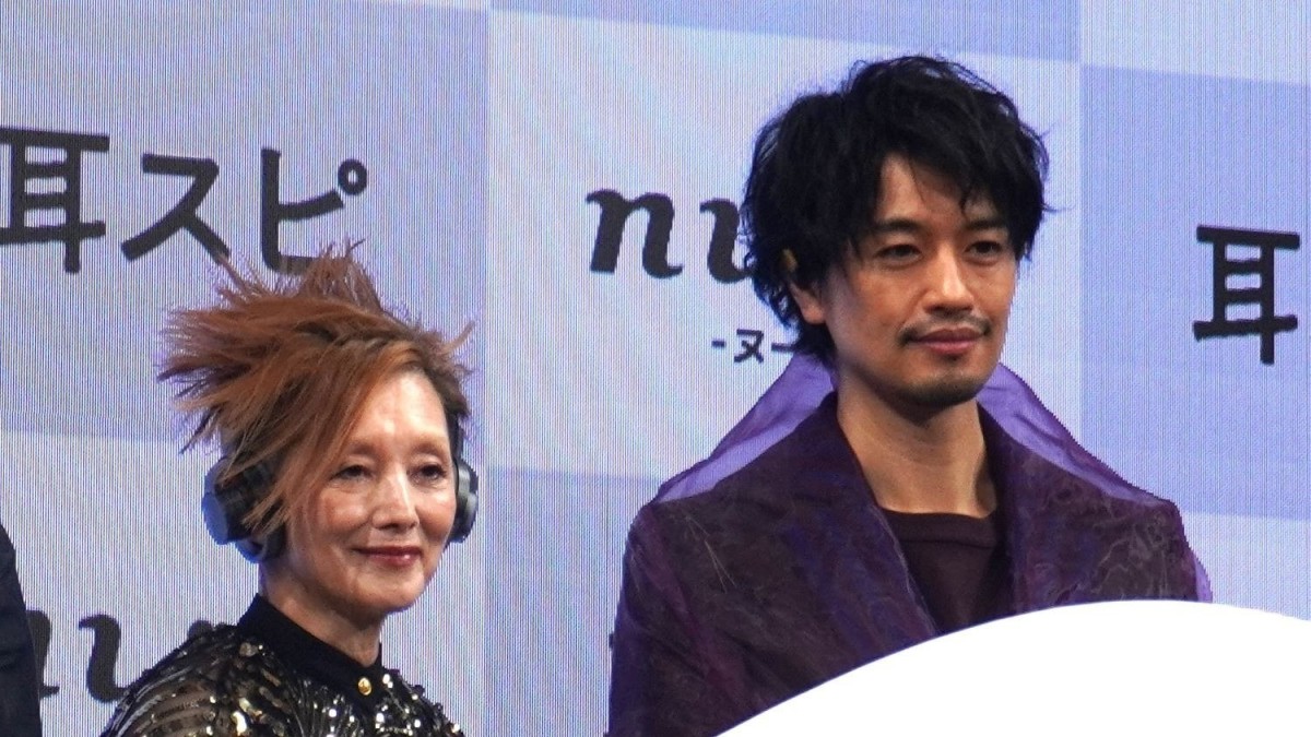 【エンタメ取材現場】斎藤工、夏木マリ　「nwm（ヌーム）『耳スピ』新CM＆新色発表会」