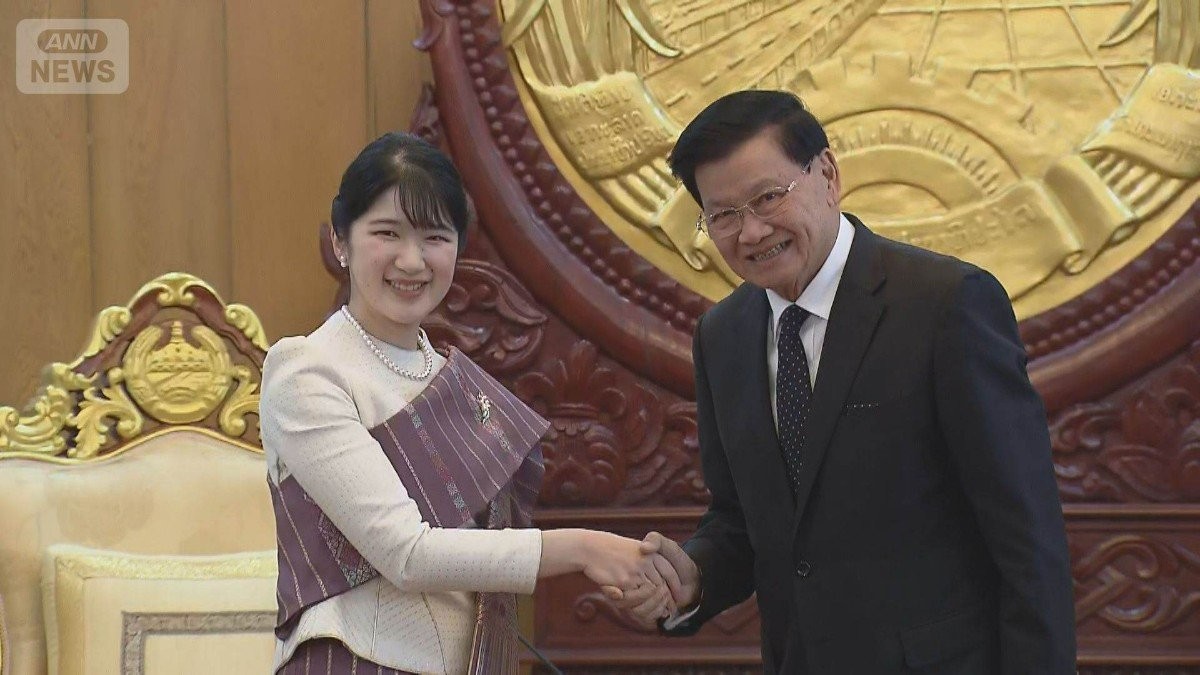 愛子さま、ラオスで初の海外公務　民族衣装まといトップ表敬　天皇陛下も訪れた寺院へ