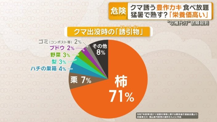 クマ出没時の「誘引物（ゆういんぶつ）」