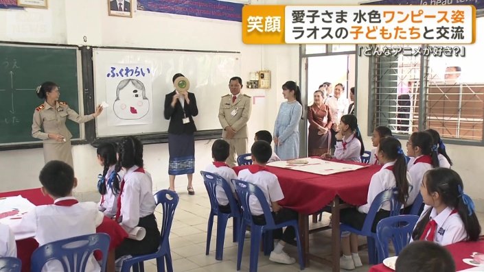 ゲーム形式で日本語を学ぶ子どもたち