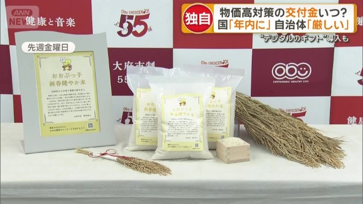 現物支給されるコメ