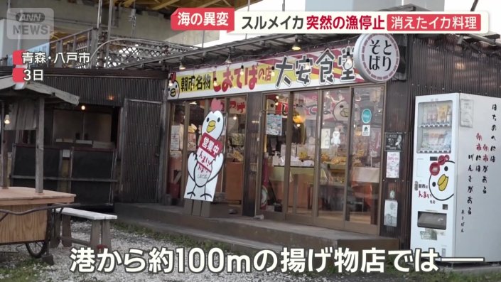 港から約100ｍの揚げ物店