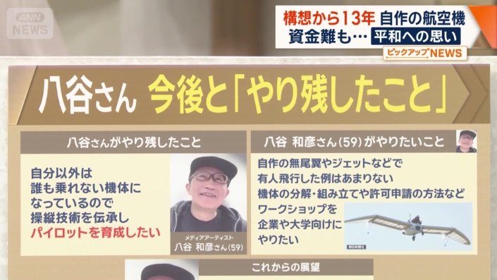 八谷さん「やり残したことがある」