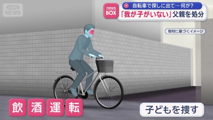 飲酒運転で子どもを捜す