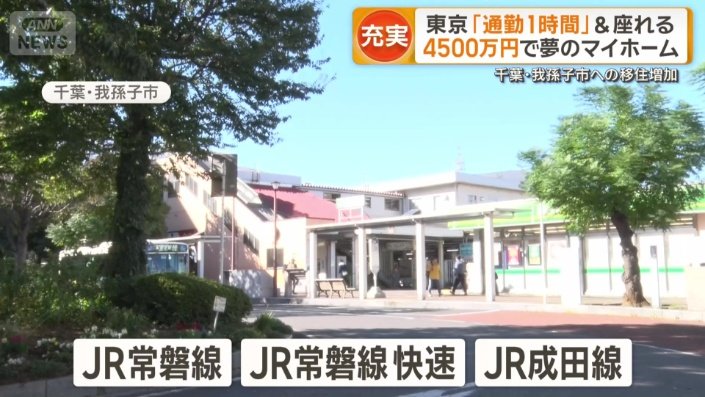 3つの路線が乗り入れるJR我孫子駅
