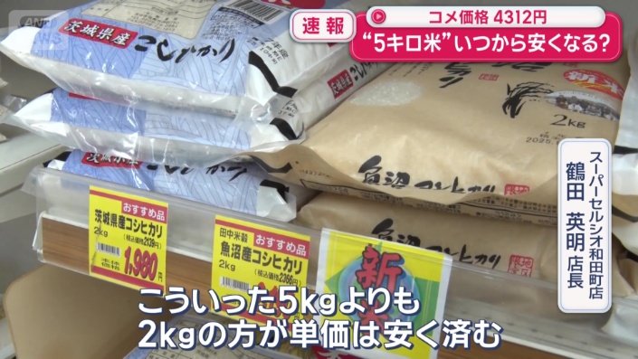 2キロを選ぶ人が増えている