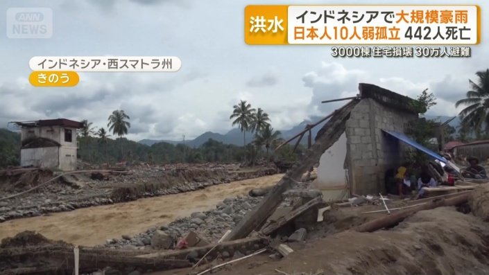 大雨による洪水　一瞬で奪われた人々の生活
